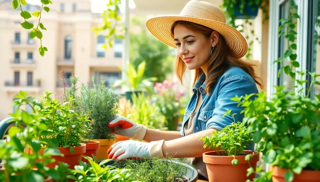 herb container gardening ideas